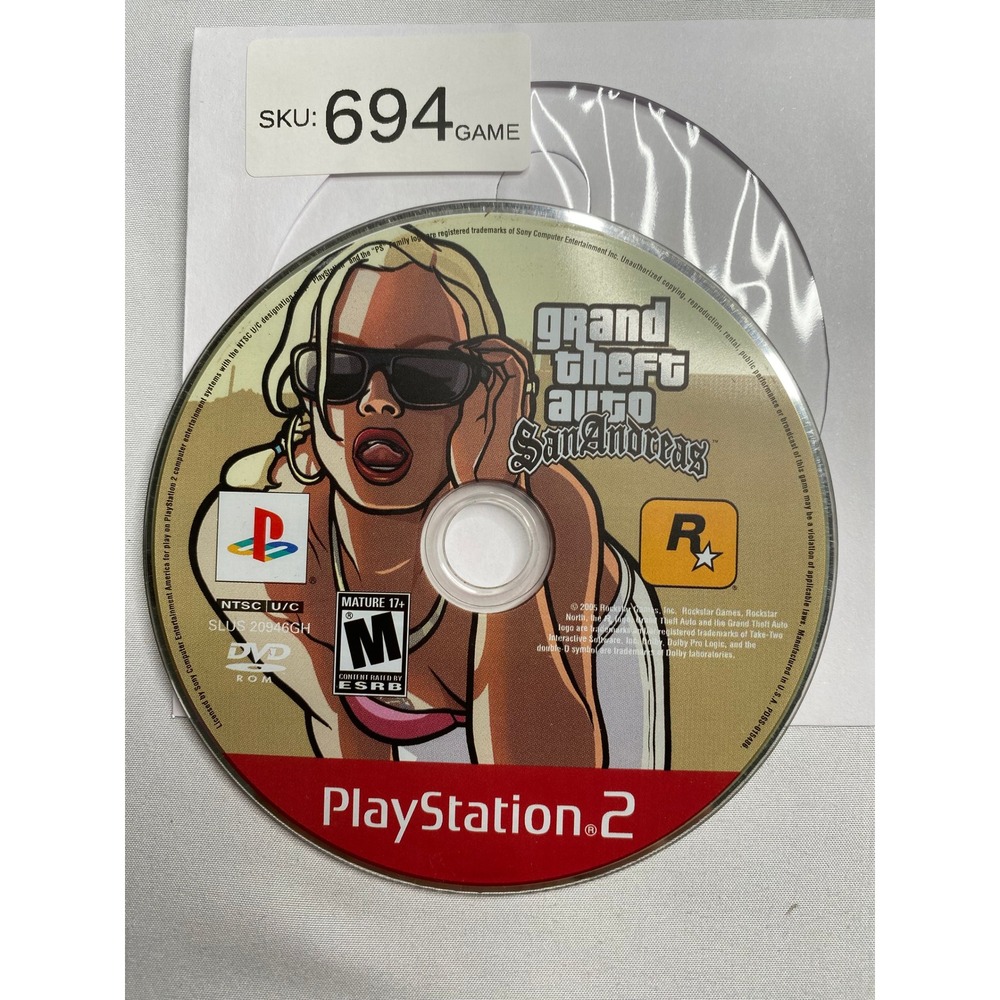 Grand Theft Auto San Andreas Sony PlayStation 2